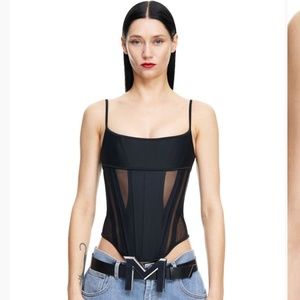 Mugler h&m corset top